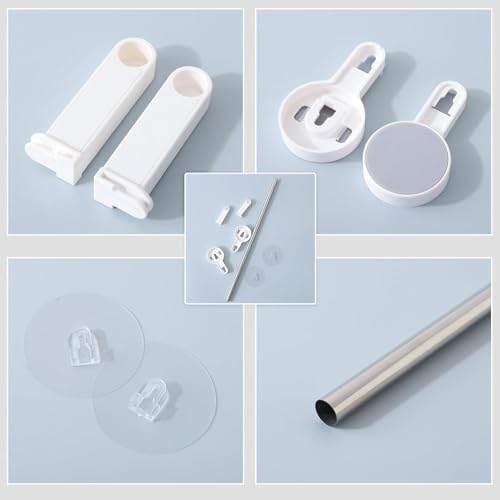 ELMVIA Stainless Steel Wall Mounted Self Adhesive Magic Sticker Towel Napkin Holder Bar for Bathroom and Kitchen Towel Rod Hangers for Clothes Hanger for Wall/Towel Stand (Towel Bars) - Image 3
