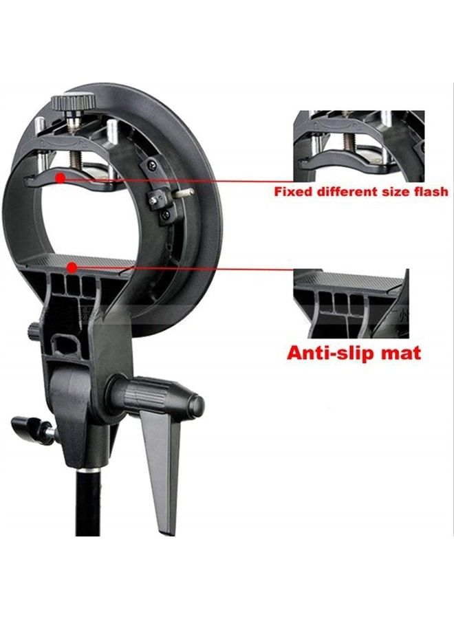 Godox 31x31inch 80x80cm Foldable Softbox Diffuser with Godox S2 S-Type Bracket Bowens Mount Speedlite Bracket for Godox V1,AD200Pro, AD400Pro,TT350,V860II Series - Image 4