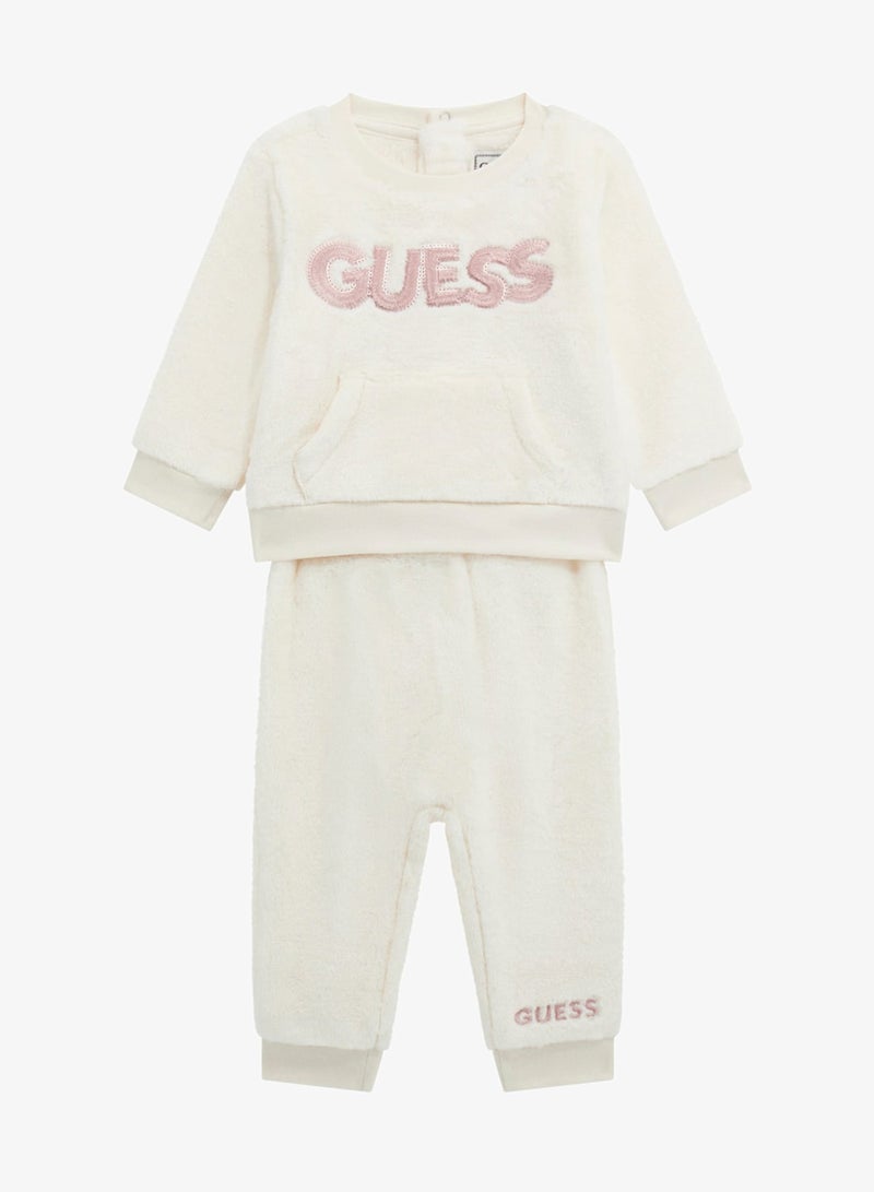 GUESS Kids Crew Neck Sweatshirt and pant Sets - Image 3