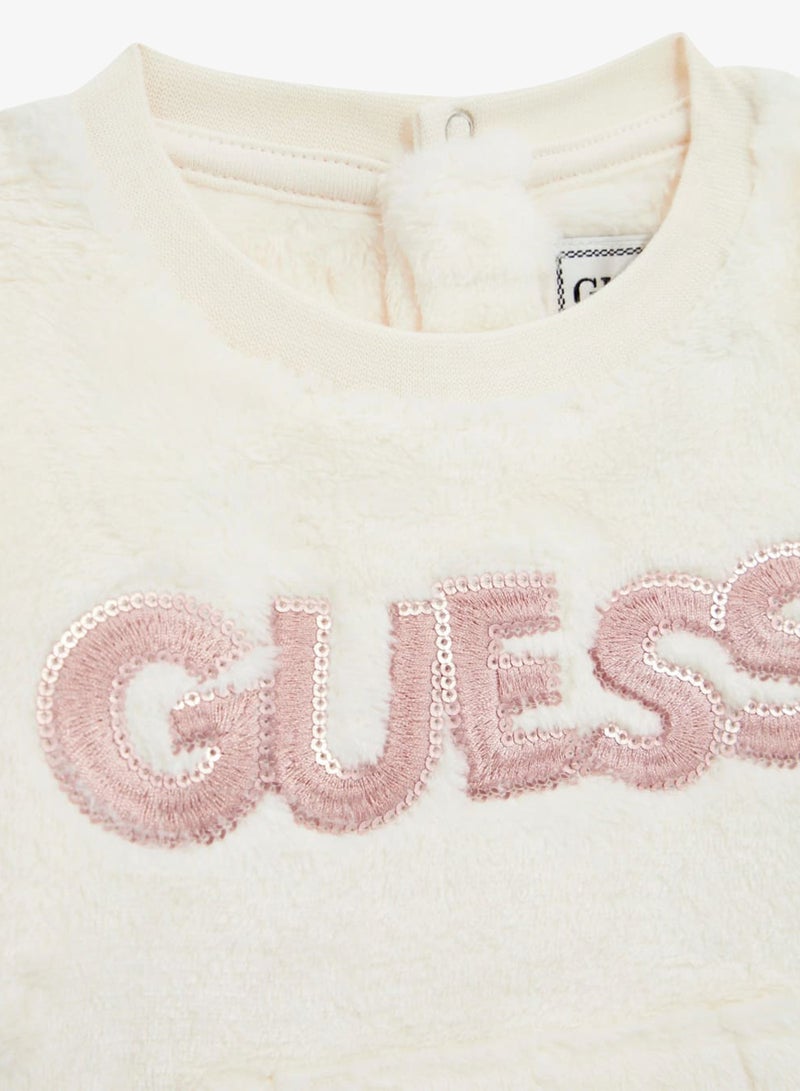 GUESS Kids Crew Neck Sweatshirt and pant Sets - Image 4