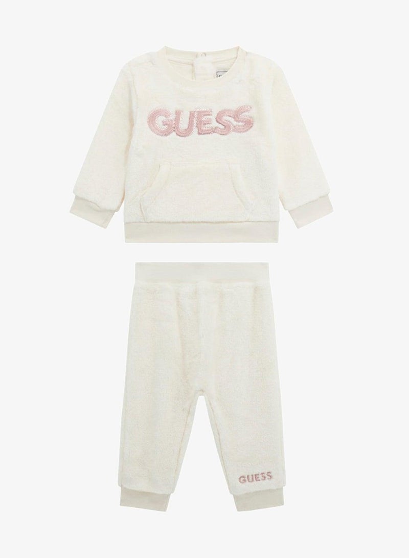 GUESS Kids Crew Neck Sweatshirt and pant Sets - Image 2