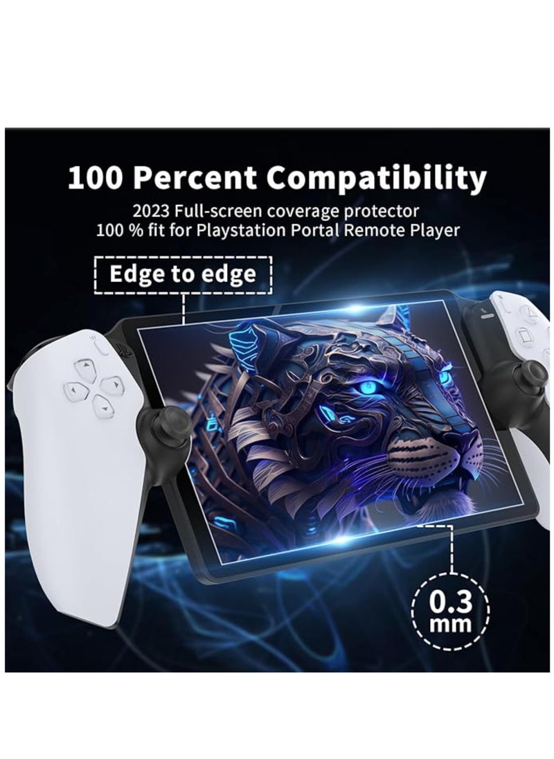 2 Pack Screen Protector Compatible with Sony PlayStation Portal PS5 Remote Player 8" 2023 Transparent HD Clear Anti-Scratch Screen Protector for PlayStation PS5 Portal Remote Player