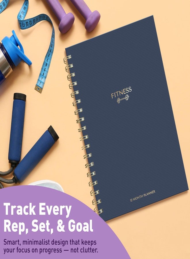 Sweetzer & Orange Fitness Planner Notebook - 6" x 8.5" Workout Log Book & Fitness Journal - 129 Pages with Measurement Tracker, Weight Tracker, Workout Planner, Food Log, 30 Day Challenge & Notes - Gold Spiral - Image 5