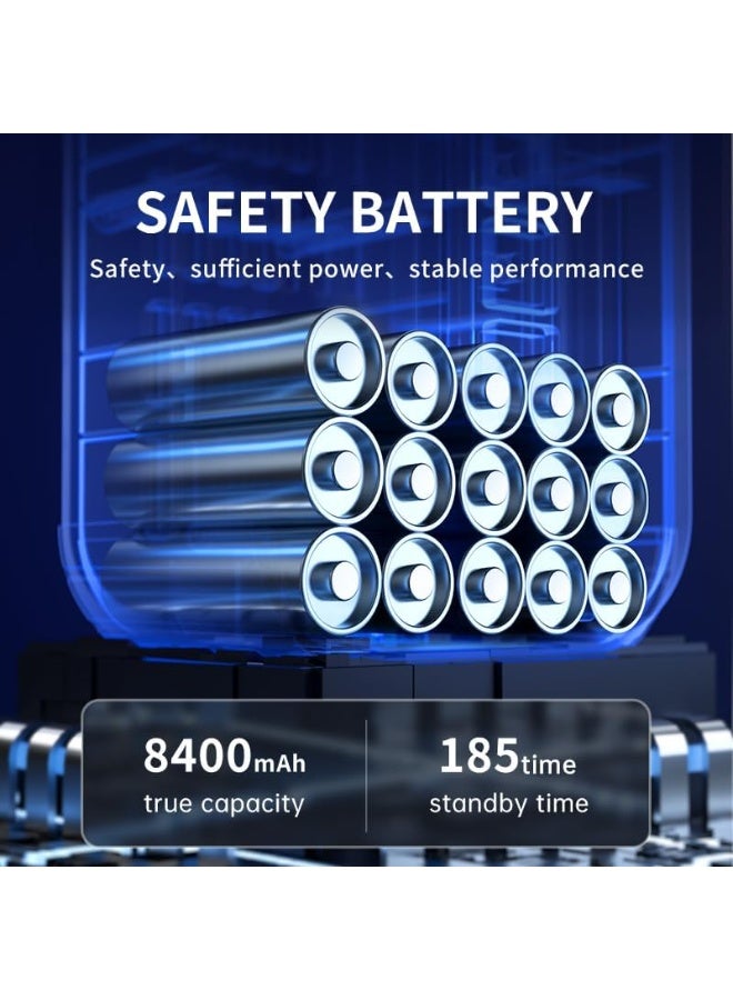 MUNTAQI Car Jump Starter with Air Compressor – 6000mAh Portable Power Bank, 12V Emergency Car Battery Booster with Tire Inflator, LED Flashlight, Mobile Power Supply for Cars, SUVs, Motorcycles & Outdoor Use - Image 2