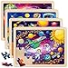 SYNARRY Large Space Planets Solar System Wooden Puzzles for Kids Gift Box122 94 in Puzzles for Toddlers 35 Puzzles for Kids Ages 46 Wood Toys Gifts for 3 4 5 Year Old Boy Girl - Image 2