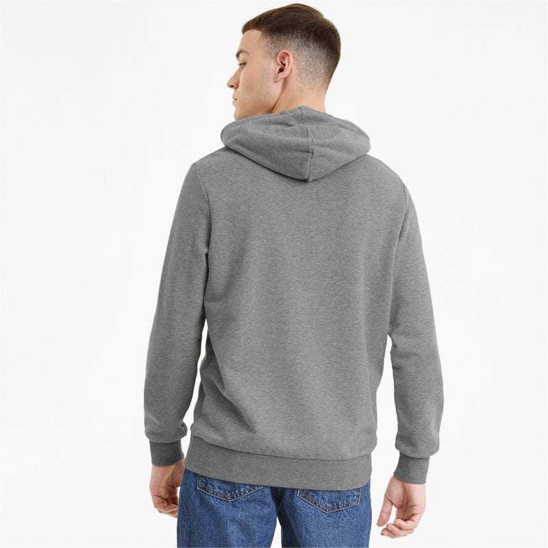 PUMA Classics Logo Mens Grey Hoodie - Image 2