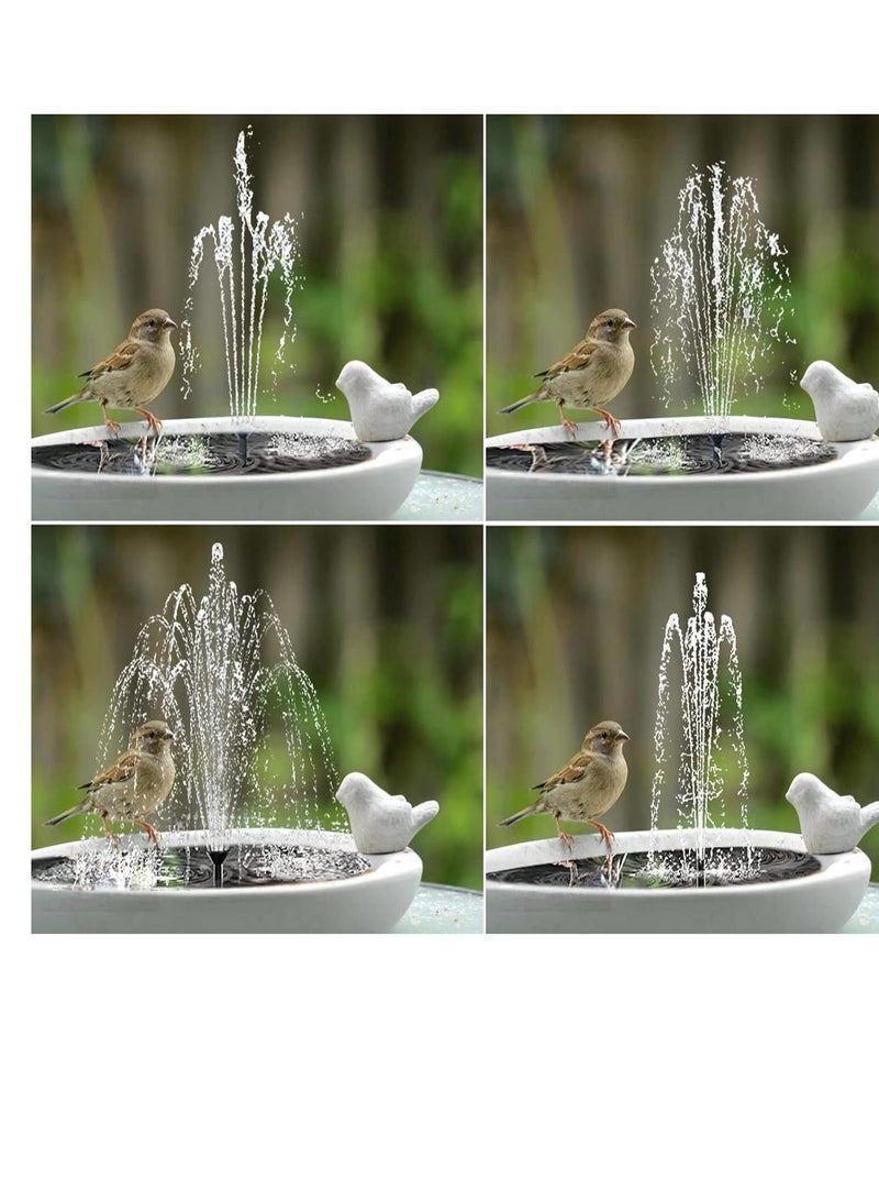SYOSI Solar Water Fountain 2.5W Bird Bath Fountain DIY Pump with 4 Nozzles Three-Layer Flowing Water for Garden Pond Pool - Image 5