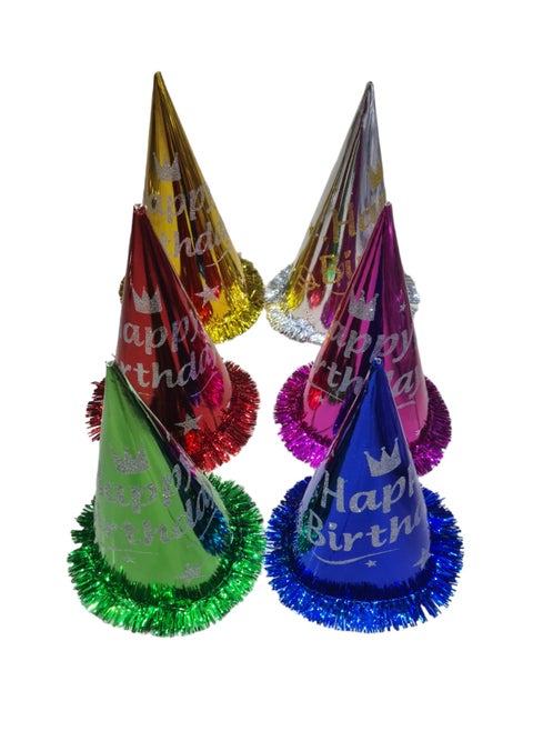 6 Pieces Birthday Hat Set Large