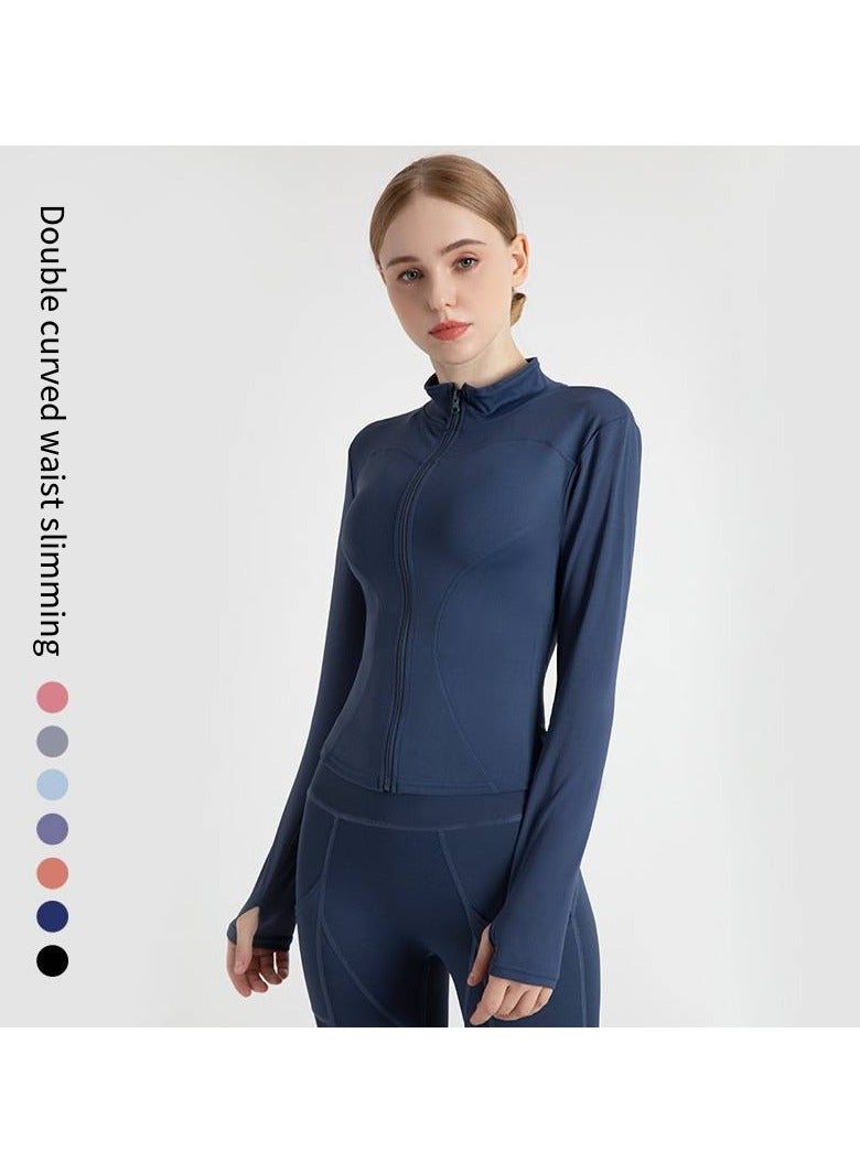general Quick-Dry Slim Fit Yoga Jacket – Women's Breathable Workout Top for Running & Gym，Yoga Jacket - Image 1
