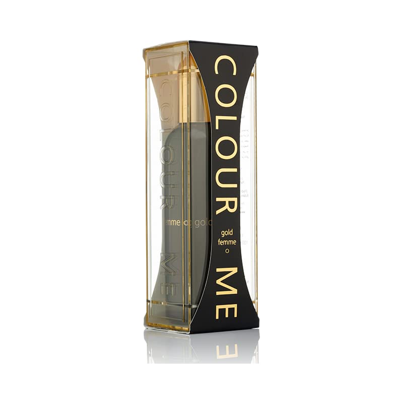 COLOUR ME Milton-Lloyd Gold Femme - Eau de Parfum - Jasmine, Rose Perfume for Women - Oriental Fruity - Long Lasting Perfume for Women - 3.4 oz - Image 2