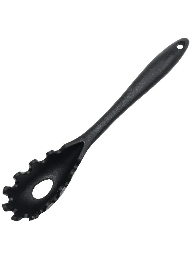Chef Craft Premium Dishwasher Safe Silicone Spaghetti Fork Black 11.5inch 13641 - Image 1