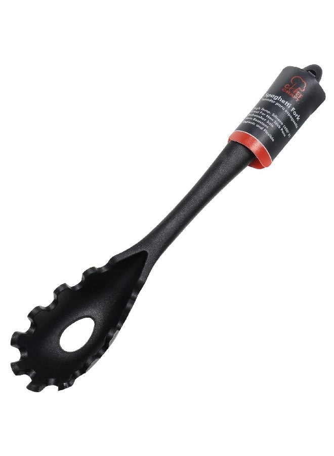 Chef Craft Premium Dishwasher Safe Silicone Spaghetti Fork Black 11.5inch 13641 - Image 2
