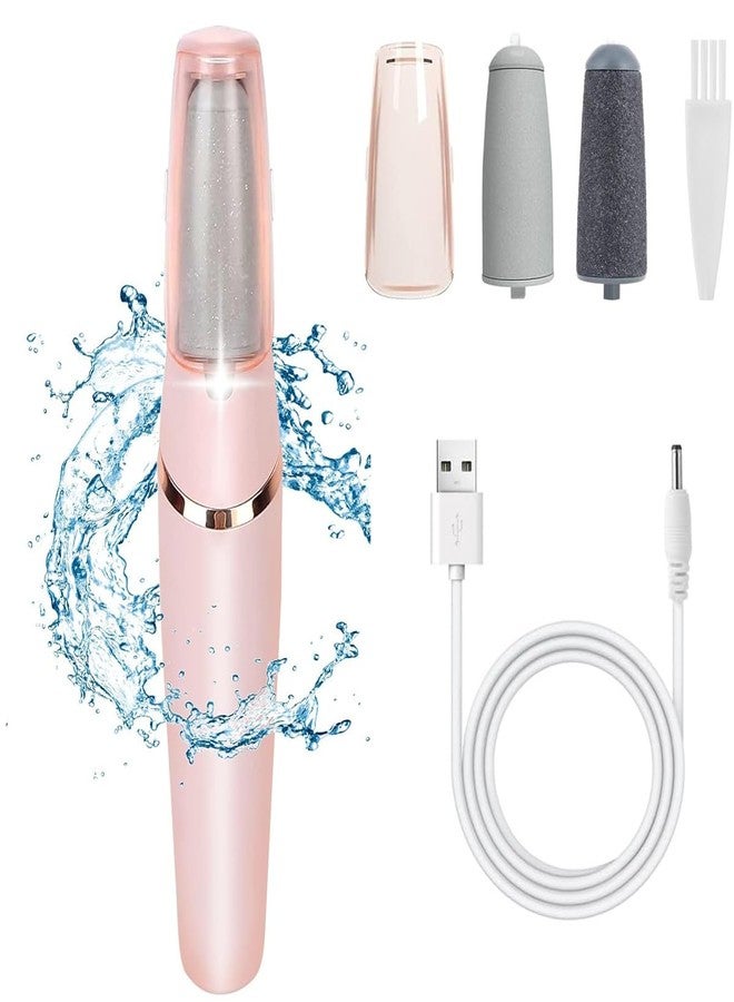 gurelax Electric Foot Callus Remover Kit,Rechargeable Callous Filer Removers 2 Grinding Heads Foot Scrubber File, Professional Pedicure Tools Kit Feet Care For Dead, Cracked Dry Skin - Image 1