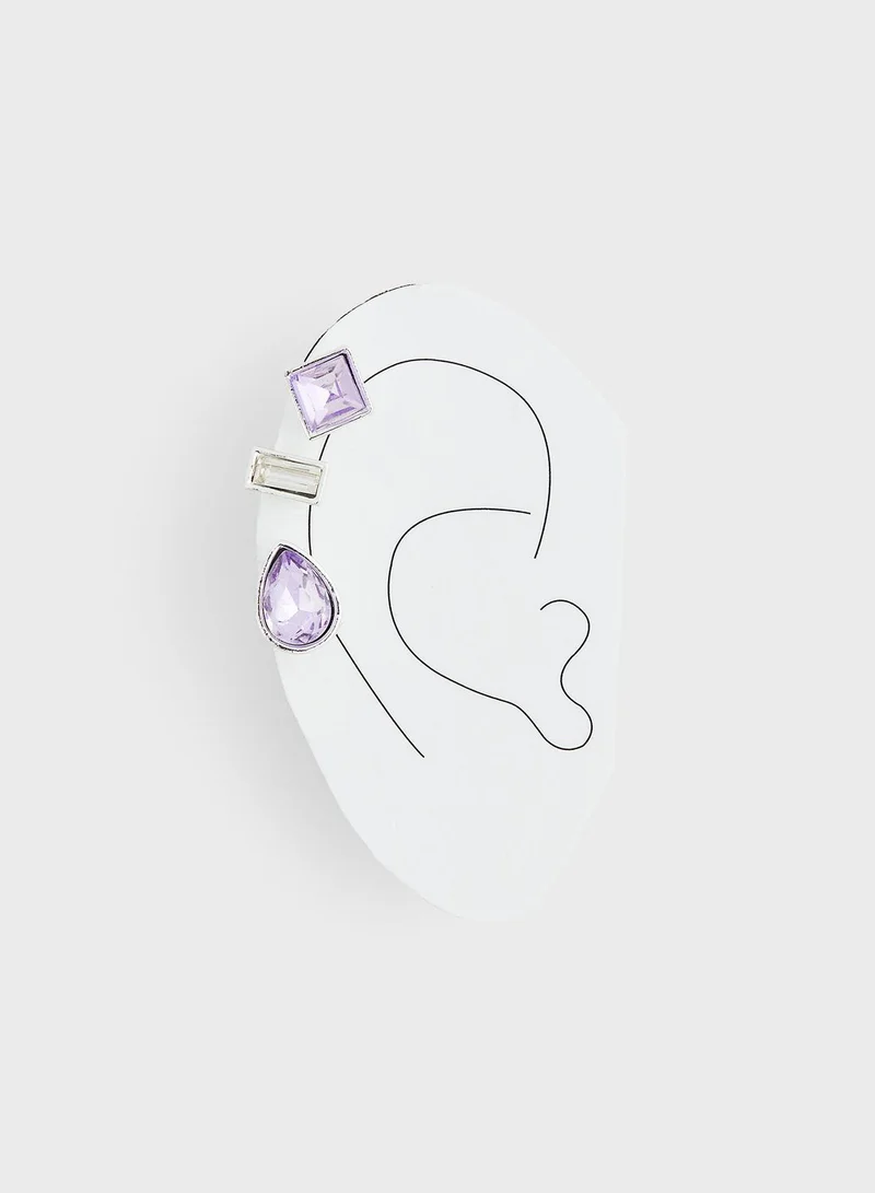 H&M Rhinestone Ear Cuffs