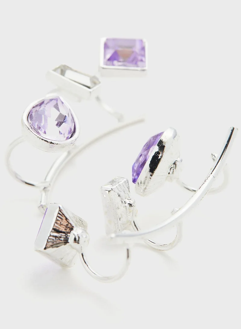 H&M Rhinestone Ear Cuffs