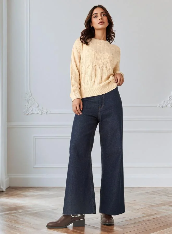 سبلاش فيڤ Textured Sweater