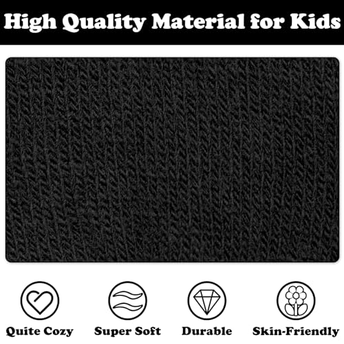 Sarfel Kids Black Gloves for Kids Winter Gloves Boys Gloves Toddler Gloves Toddler Mittens for Kids Baby Gloves Knitted Gloves - Image 4
