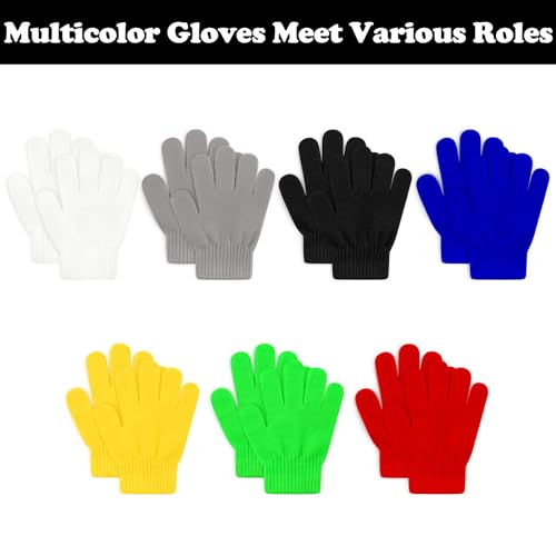 Sarfel Kids Black Gloves for Kids Winter Gloves Boys Gloves Toddler Gloves Toddler Mittens for Kids Baby Gloves Knitted Gloves - Image 5
