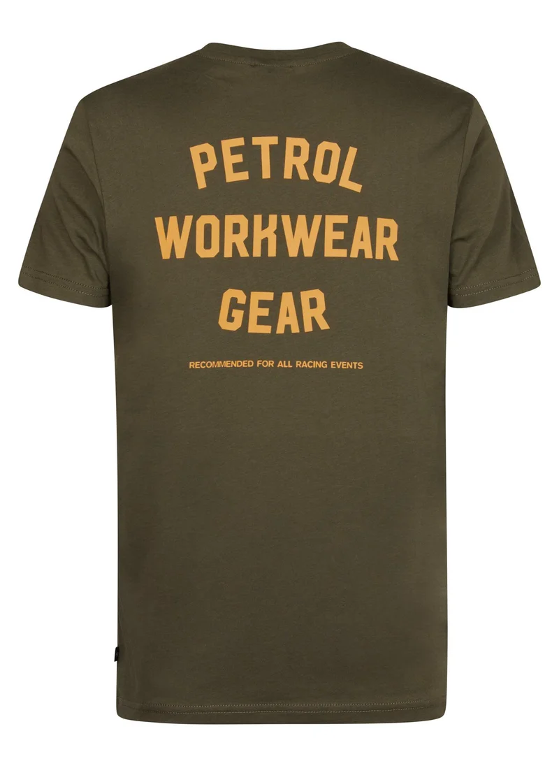 بترول اندستريز تيشيرت رجالي كلاسيك بطبعة