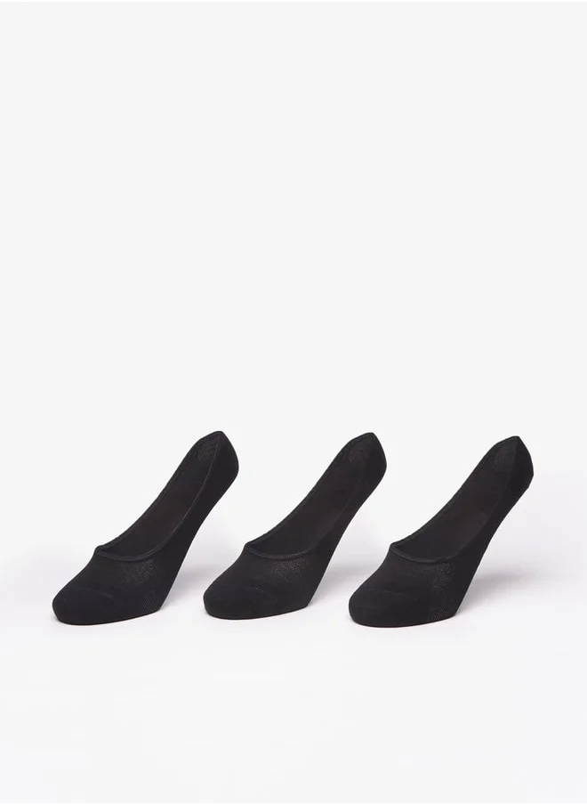 Celeste Women's Solid No Show Socks - Set of 3