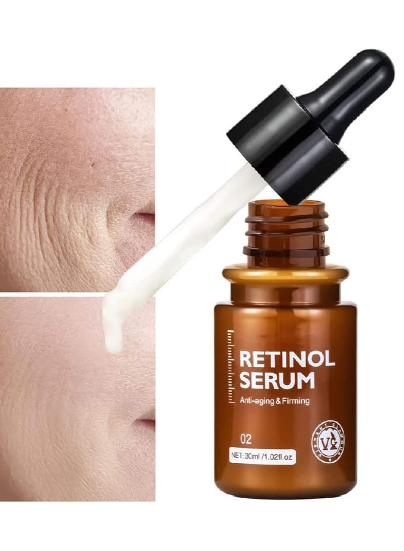 Vibrant Glamour سيروم الوجه ريتينول 30 مل - مضاد للشيخوخة، مشد، مرطب، يخفف الخطوط الدقيقة، جوهر عناية عميقة - Image 3