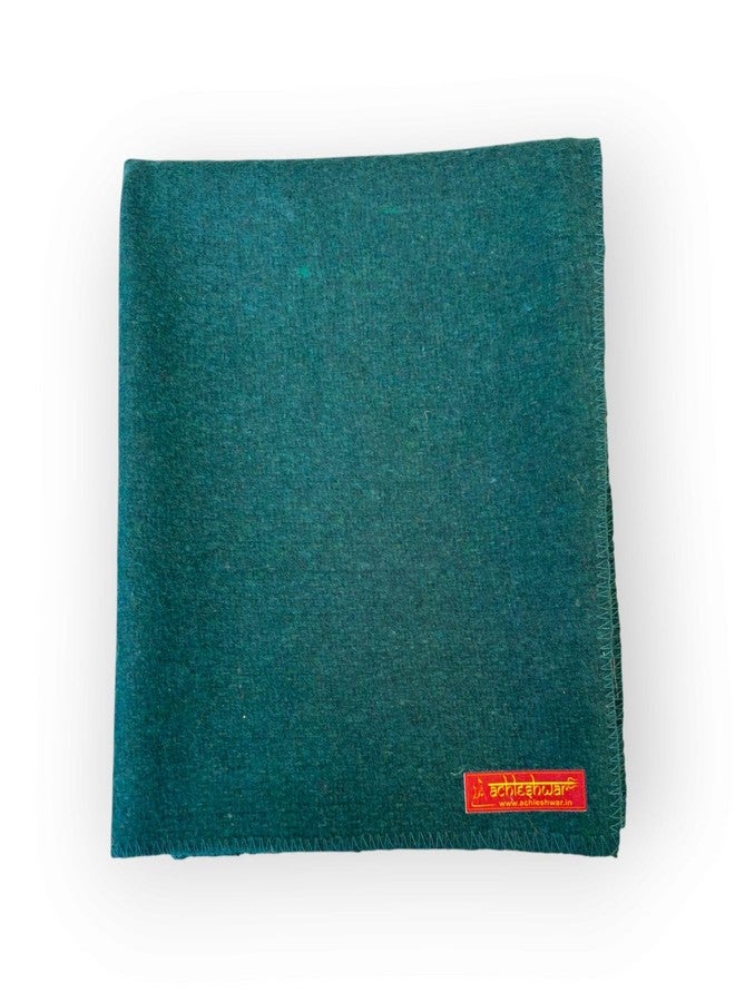 Achleshwar Woolen Aasan Green 23x30 Inch|Premium Handcrafted Mat for Meditation & Prayer|Soft Comfortable Puja Sitting Aasan|Green|23x30 Inch - Image 5