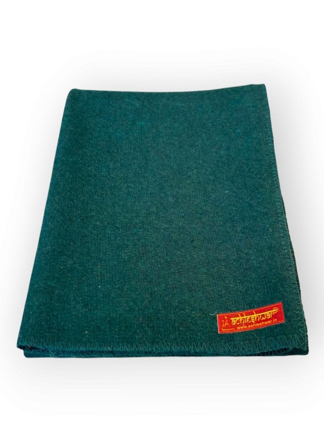 Achleshwar Woolen Aasan Green 23x30 Inch|Premium Handcrafted Mat for Meditation & Prayer|Soft Comfortable Puja Sitting Aasan|Green|23x30 Inch - Image 4