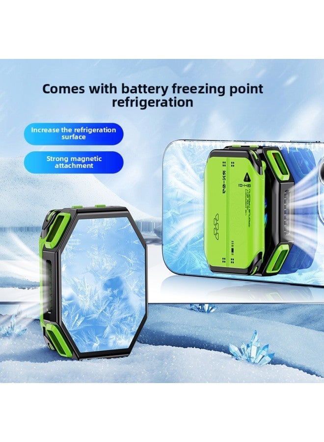 Magnetic Suction Mobile Phone Radiator Battery TEC Refrigeration Flat Panel Universal Digital Display Video Game Cooler-Color:Radiator + 1 Charging Compartment - Image 5