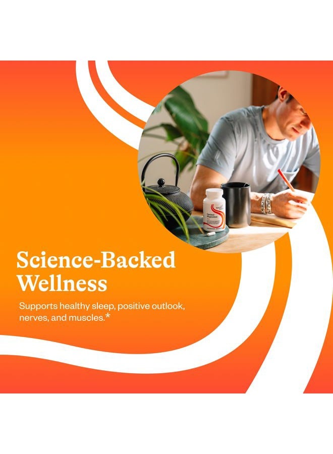 Seeking Health مغنيسيوم أمثل، 150 ملغ مكمل مغنيسيوم مخلب نقي، أشكال ليسينات-غليسينات ومالات، يدعم الطاقة، المزاج، النوم، وصحة العظام، نباتي (100 كبسولة)* - Image 4