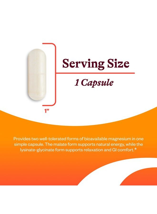 Seeking Health مغنيسيوم أمثل، 150 ملغ مكمل مغنيسيوم مخلب نقي، أشكال ليسينات-غليسينات ومالات، يدعم الطاقة، المزاج، النوم، وصحة العظام، نباتي (100 كبسولة)* - Image 3