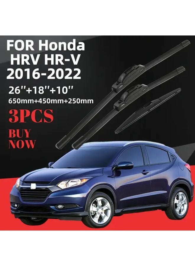 هوندا HRV HR V 2016 2022 مجموعة مساحات الزجاج 26 بوصة 18 بوصة 10 بوصة 3 قطع - Image 2