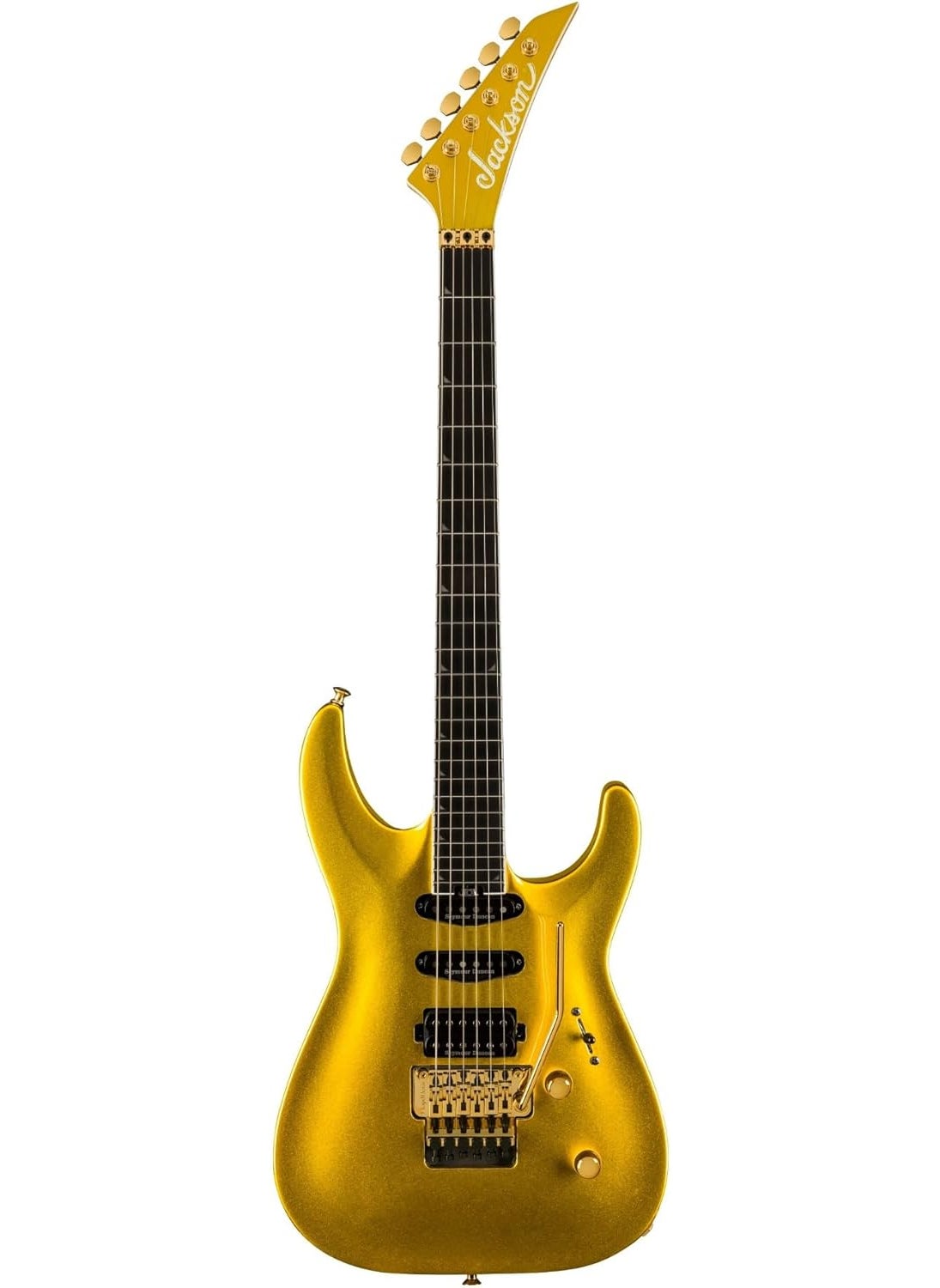 Jackson - Jackson Pro Plus Soloist SLA3 Electric Guitar  RightHanded 6 Strings Gold Bullion Premium Craftsmanship and Playability Bundle with Protective Hardshell Case 2 Items - Image 1