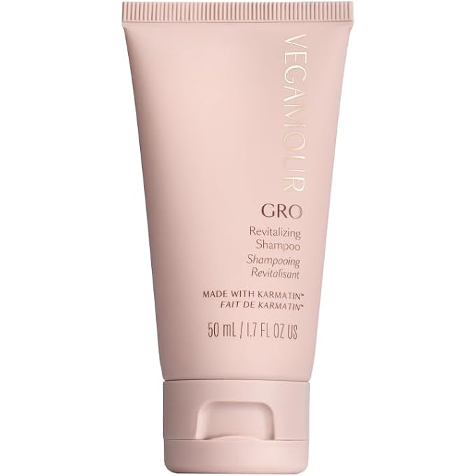 VEGAMOUR GRO Revitalizing Shampoo, Support Thicker, Fuller Looking Hair, Shampoo Formulated Without Sulfates for Thinning Hair with Vegan Keratin, Natural Citrus Scent (1.6 fl. oz.) - Image 1