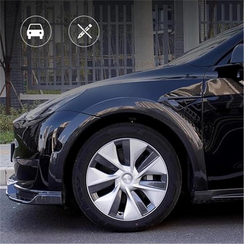 QASULER Front Bumper Lip Splitter for Tesla Model Y - Image 3