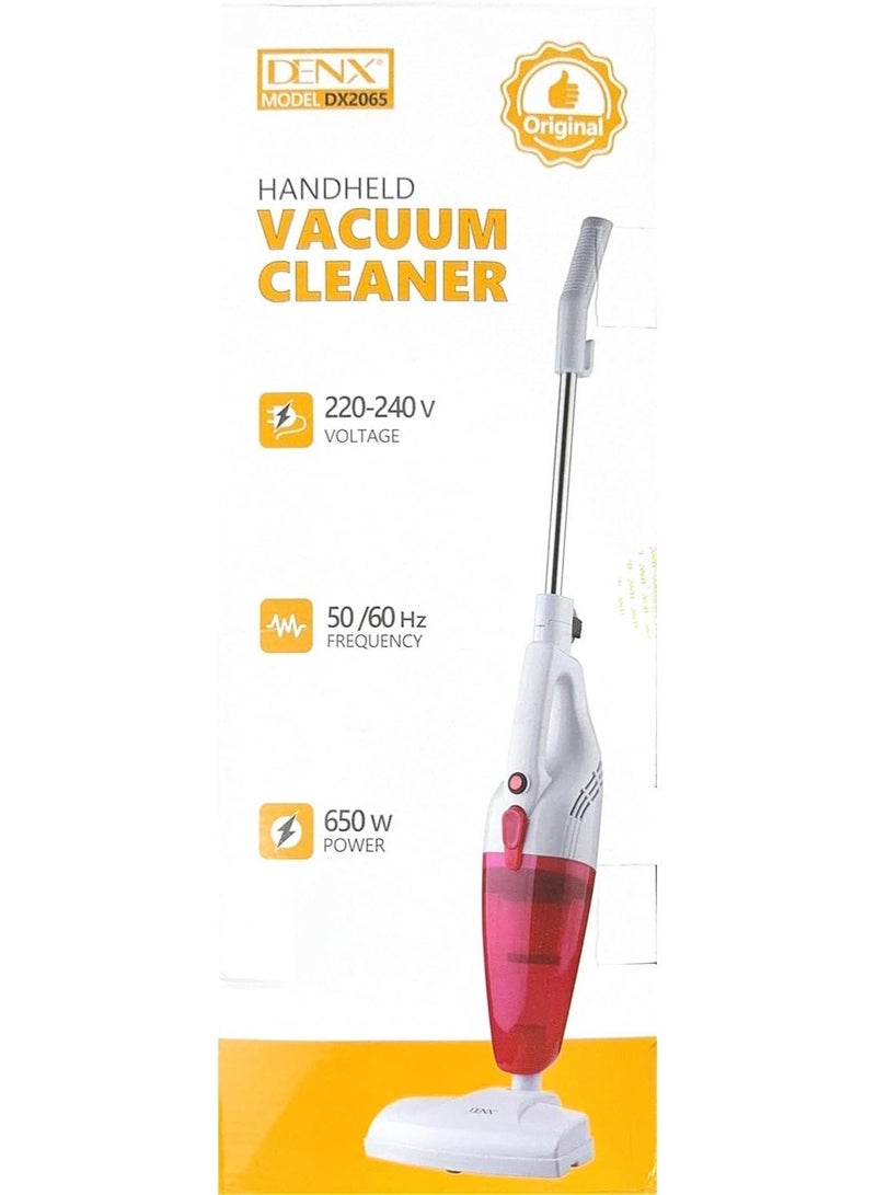 دينكس مكنسة كهربائية محمولة، 650 واط، قوة شفط 14 كيلو باسكال، سعة غبار 1 لتر، سلك بطول 4 أمتار، DX2065 - Image 3