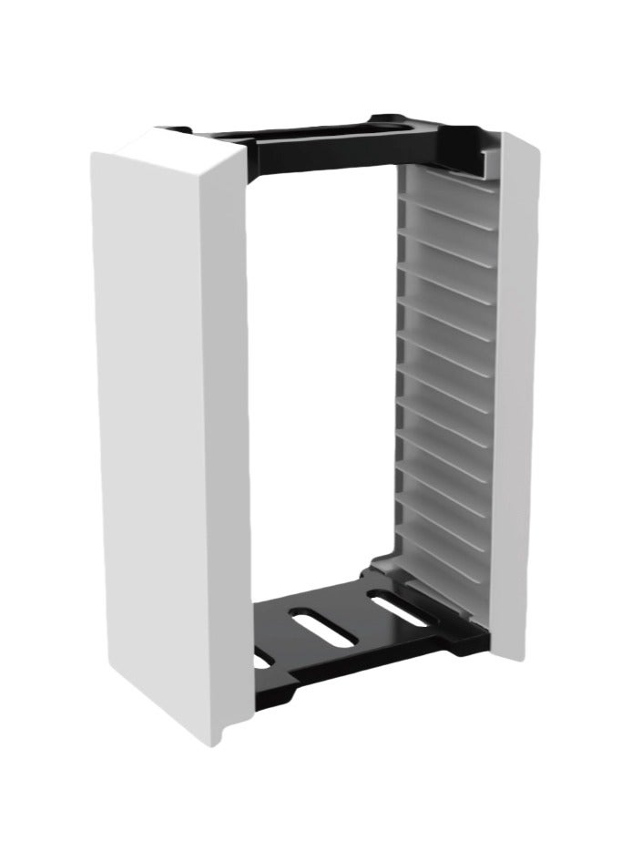 Vertical Storage Stand for Video Game Cards – 12-Slot Organizer, Compact & Space-Saving Design – Durable & Stylish in White - Image 1
