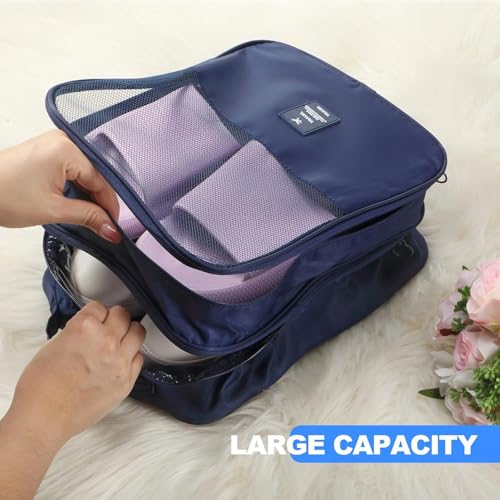 Styleys Shoe Bag Travel Organizer Shoes Pouch (Navy Blue_S1095) - Image 2