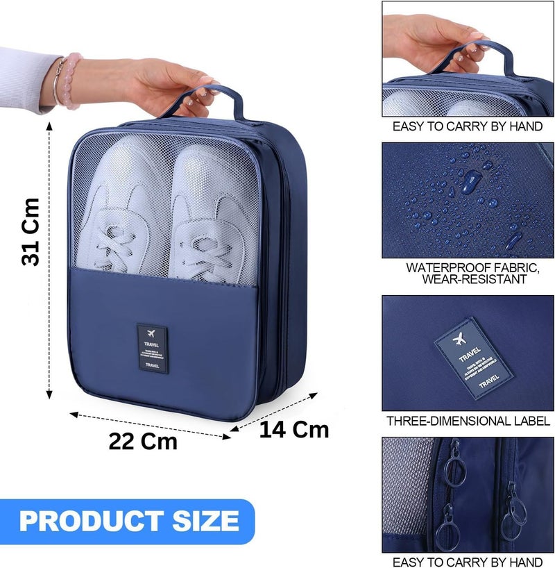 Styleys Shoe Bag Travel Organizer Shoes Pouch (Navy Blue_S1095) - Image 3