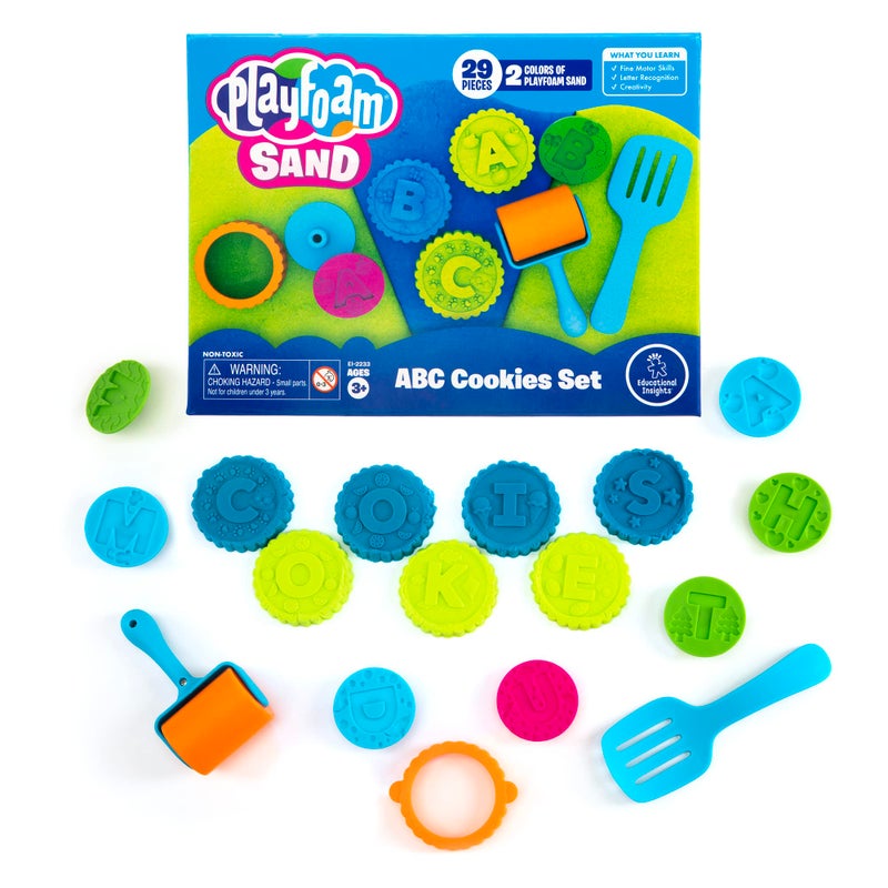 Educational Insights Playfoam Sand ABC Cookies Set Play Sand Sensory Toy Gift for Boys Girls Ages 3 - Image 2
