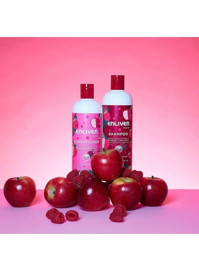 إنليفين بلسم بمستخلصات الفاكهة برائحة التوت والتفاح الأحمر من انليفن، 500 مل - Image 2