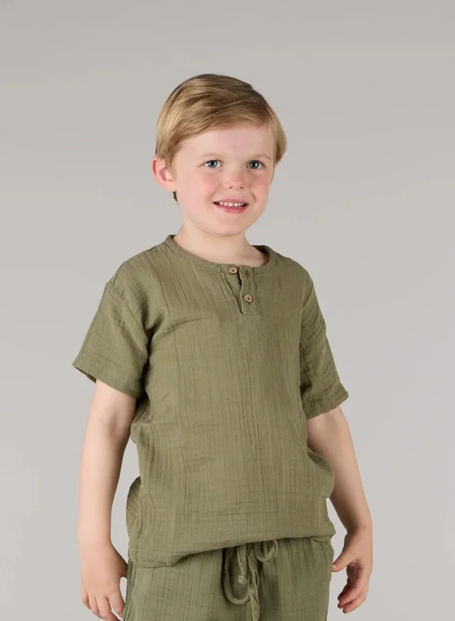 جاست نيتشر تي شيرت برقبة دائرية