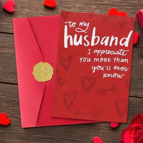 Smithtuy SmithtuyValentines Day Card for Husband,Valentines Day Cards Gifts for Him,Valentines Card for Husband Men with Romantic Appreciation Message - Image 4