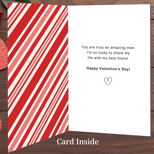 Smithtuy SmithtuyValentines Day Card for Husband,Valentines Day Cards Gifts for Him,Valentines Card for Husband Men with Romantic Appreciation Message - Image 2