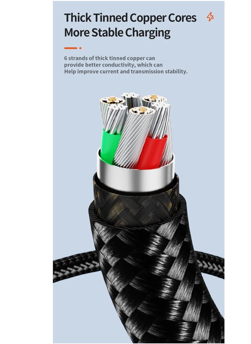 ESSAGER - Ultra-Durable High Speed Charging 100W 5A And Syncing Data Display screen USB-C to USB-C Cable - Image 1