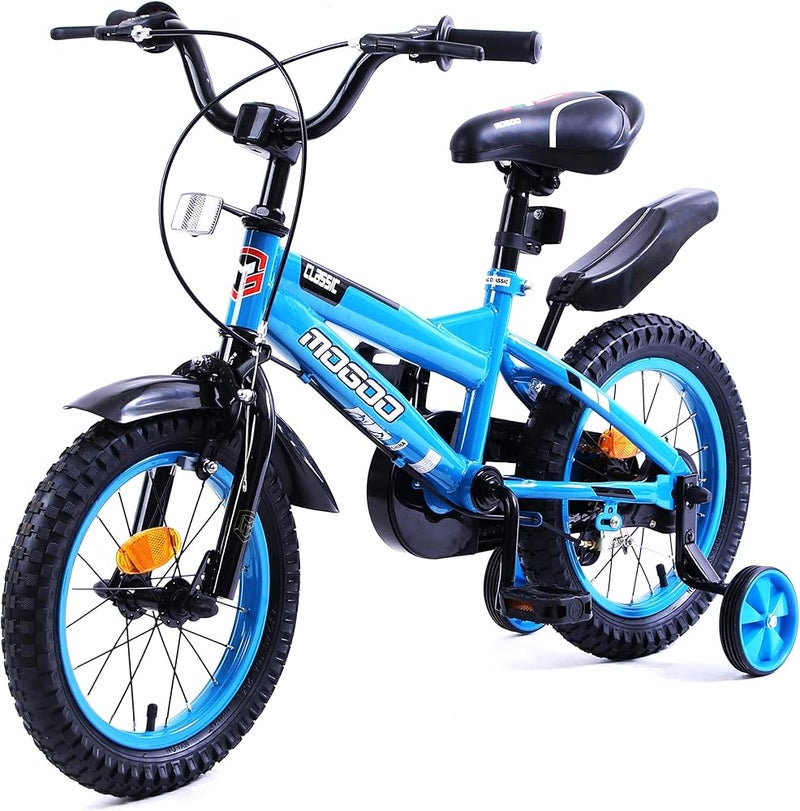 Mogoo Classic Kids Road Bike For 2-10 Years Old Girls & Boys, Adjustable Seat, Handbrake, Mudguards, Lightweight, 12/14/16 Inch Bicycle with Training Wheels, 20-Inch with Kickstand, Gift For Kids - Image 3