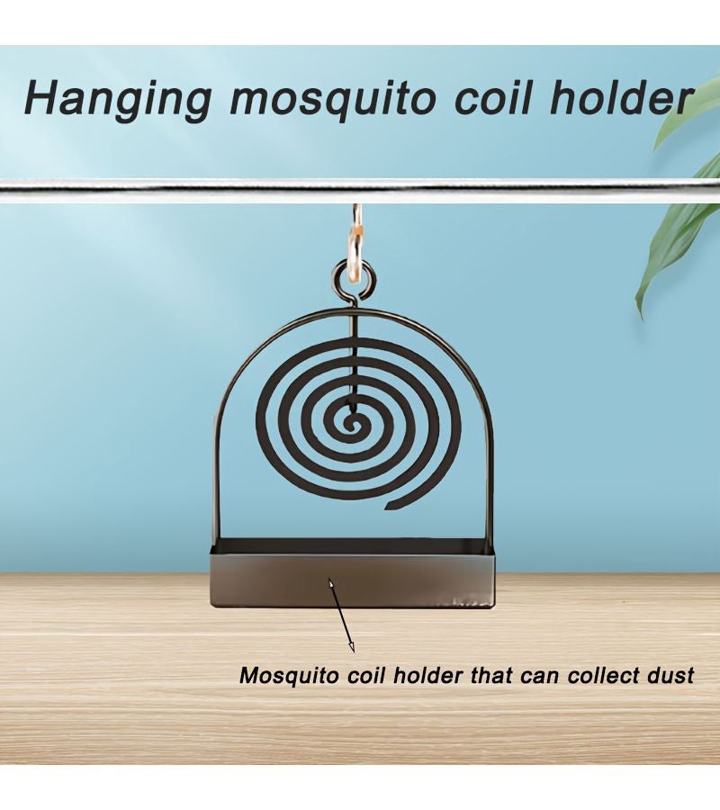 Premium Rejuvenating Creative Hanging Incense Holder Basic Model-black with Thoughtful Ash Tray Design for Mosquito Coils and Sandalwood Placement Balancing Utility and Decorative Effect Creating a Tidy Comfortable Living Environment - Image 1