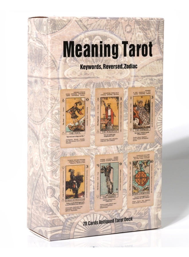 2023 New Tarot Card English Version Board Game Card Tarot Cards Spanish Learning Tarot