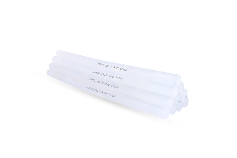 Mario Jelly Clear Hot Melt Glue Stick | Clear Transparent Finish | Best for DIY | Strong Gumming & Durable | 220mm x 11mm | Pack of 40 Sticks - Image 1