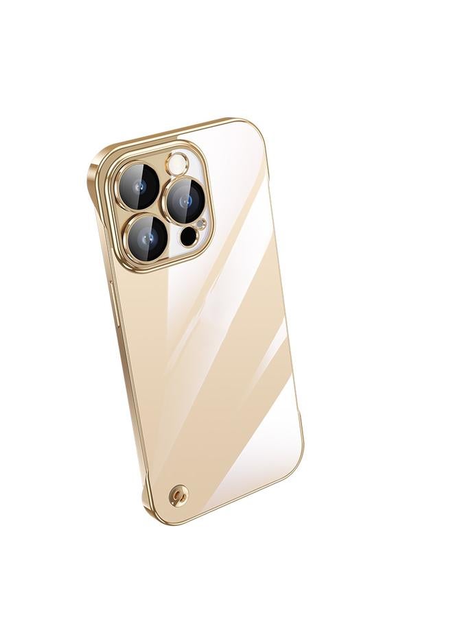 Zaboon Case For iPhone 13 Pro Max Electroplating Frameless Clear PC Phone Case - Image 1