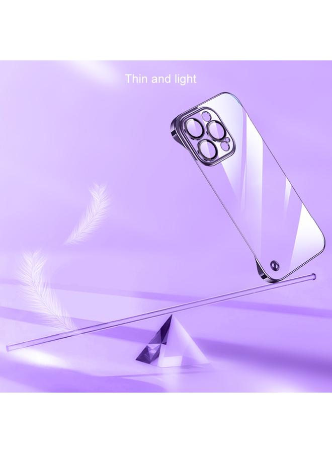 Zaboon Case For iPhone 13 Pro Max Electroplating Frameless Clear PC Phone Case - Image 4